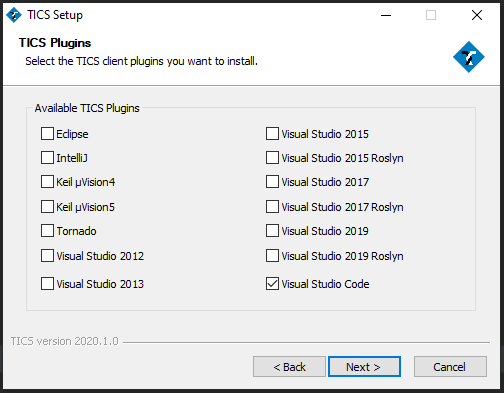 Tics Visual Studio Code Plugin